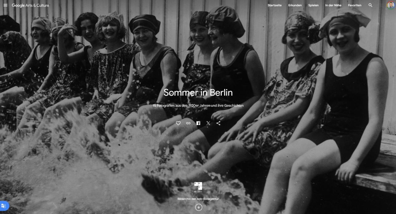 Sommer in Berlin bei Google Arts & Culture