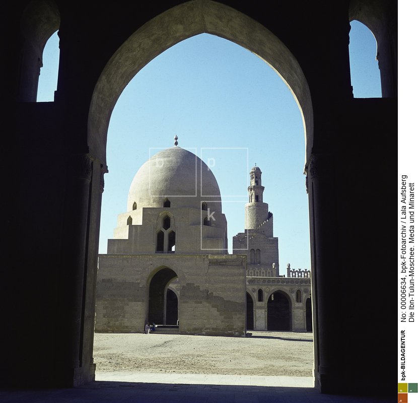(erbaut 879)<BR>Aufnahmedatum: 1968<BR>Aufnahmeort: Kairo<BR>Systematik: <BR>Geographie / Afrika / Ägypten / Orte / Kairo / Moscheen / Ibn-Tulun