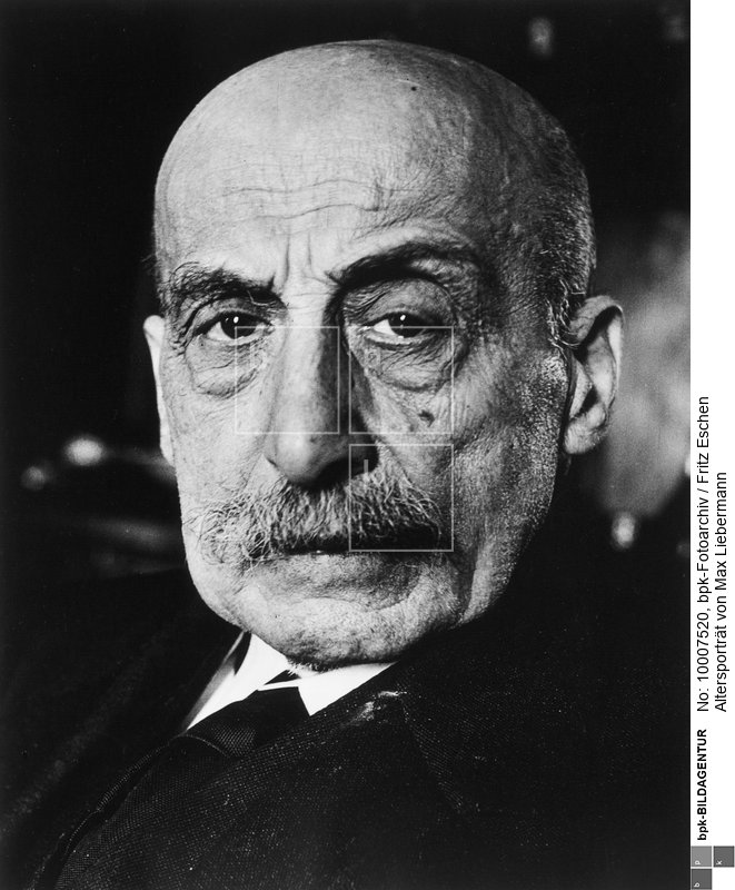 Person: Max Liebermann [20.07.1847 - 08.02.1935], Deutscher Maler und Grafiker, Begründer der "Berliner Sezession" <BR>Aufnahmedatum: um 1930<BR>Material/Technik: Foto<BR>