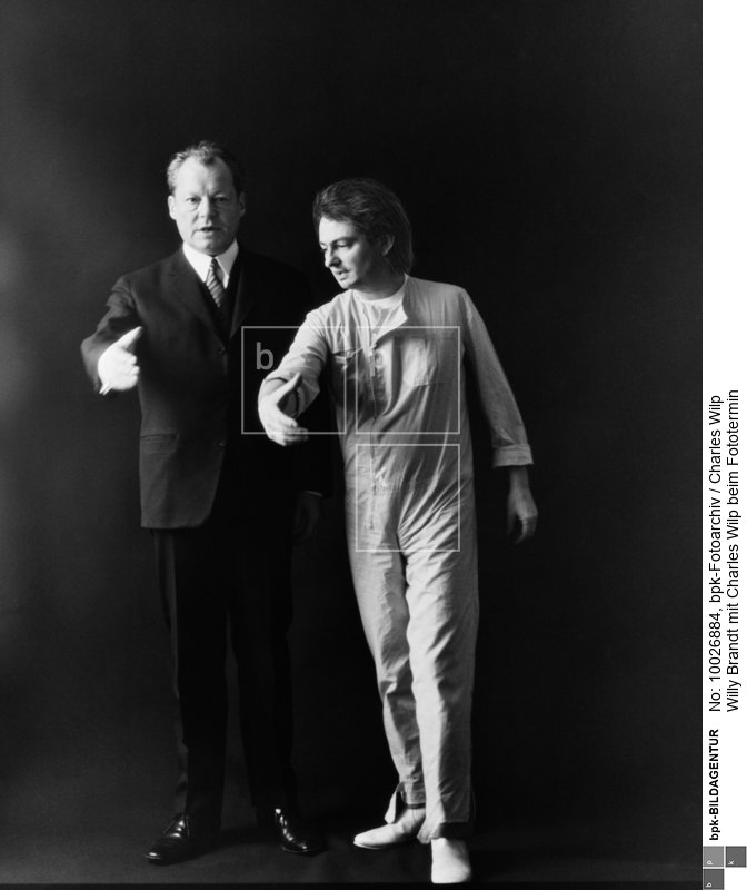 Person: Willy Brandt [18.12.1913 - 08.10.1992], Deutscher Politiker (SPD), vierter Bundeskanzler der BRD (1969-74)<BR>Aufnahmedatum: 1968<BR>Material/Technik: Foto<BR>