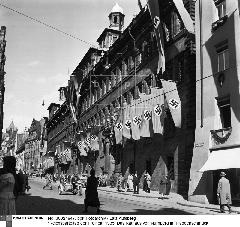 Aufnahmeort: Nürnberg<BR>Inventar-Nr.: Au 9111<BR>Systematik: <BR>Geschichte / Deutschland / 20. Jh. / NS-Zeit / NSDAP / Reichsparteitage / Nürnberg 1935