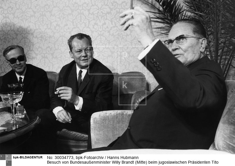 Aufnahmedatum: Juni 1968<BR>Inventar-Nr.: Hu 16357-13A<BR>Systematik: <BR>Geschichte / Deutschland / 20. Jh. / Bundesrepublik Deutschland / Außenpolitik / Europa / Jugoslawien