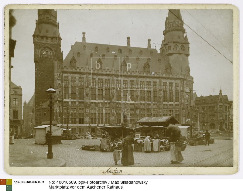 Serie: Vom Niederrhein zur Nordsee (rückseitig aufgedruckt)<BR>Aufnahmedatum: 25.09.1902<BR>Material/Technik: Foto / Albumin<BR>Aufnahmeort: Aachen<BR>