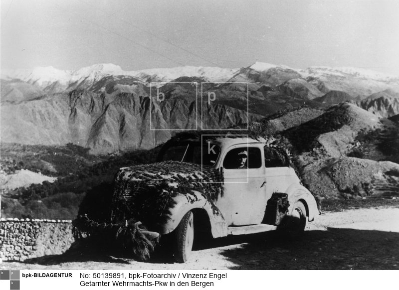 Fotograf: Vinzenz Engel <BR> Aufnahmedatum: Mitte 1943 <BR> Aufnahmeort: bei Cassino Italien