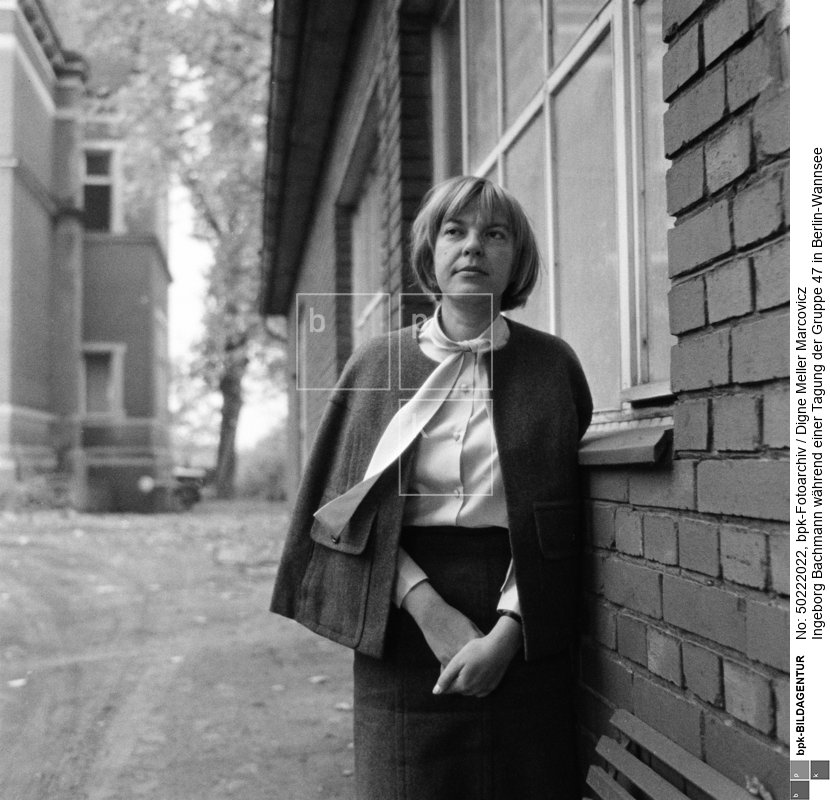 Person: Ingeborg Bachmann [25.06.1926 - 17.10.1973], Österreichische Schriftstellerin<BR>Aufnahmedatum: 1962<BR>Material/Technik: Foto<BR>Aufnahmeort: Berlin<BR>Inventar-Nr.: 1012847<BR>