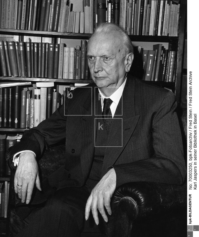 Deutscher Philosoph; Hauptvertreter der Existenzphilosophie<BR>Aufnahmedatum: 1961<BR>Material/Technik: Foto<BR>Aufnahmeort: Basel<BR>