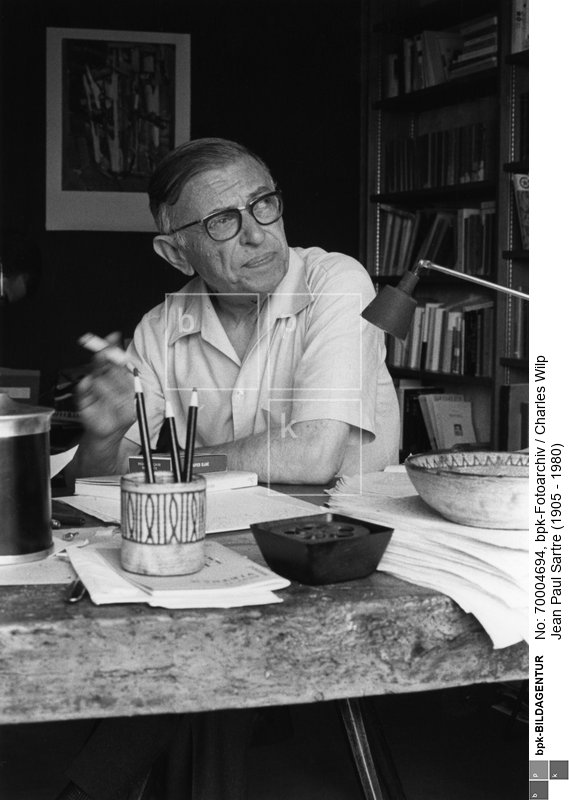 Fotograf: Charles Wilp <BR> Französischer Philosoph und Schriftsteller <BR> Motiv 3 von 3 <BR> Aufnahmedatum: 1968 <BR> Aufnahmeort: Paris