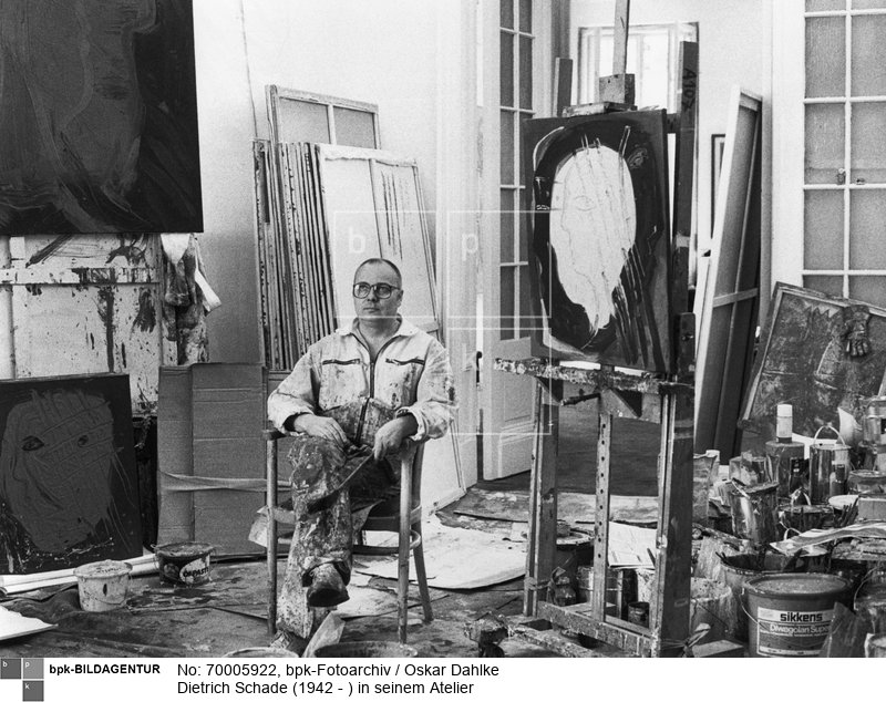 Deutscher Maler ("Lusici")<BR>Aufnahmedatum: 1988<BR>Material/Technik: Foto<BR>