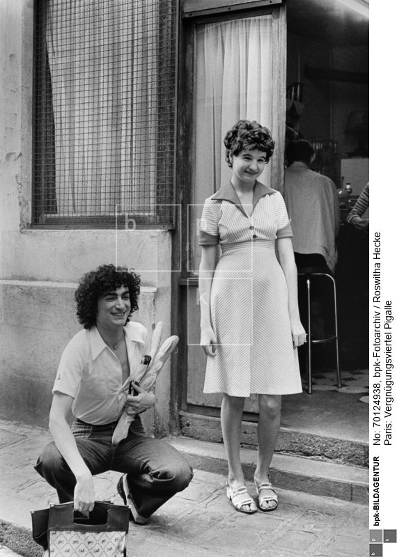 Jules und Marie<BR>Aufnahmedatum: 1975<BR>Material/Technik: Foto<BR>Aufnahmeort: Montmartre Paris Frankreich<BR>