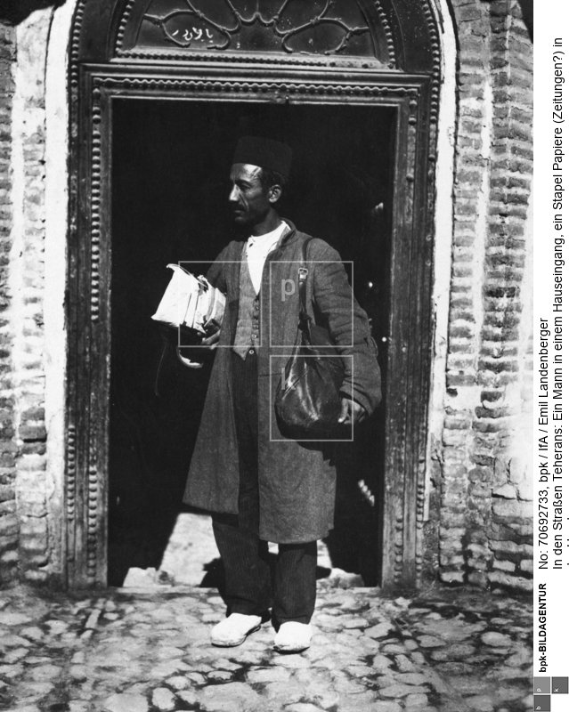 Aufnahmedatum: um 1912<BR>Material/Technik: Foto<BR>Aufnahmeort: Teheran, Iran<BR>Inventar-Nr.: IfA<BR>