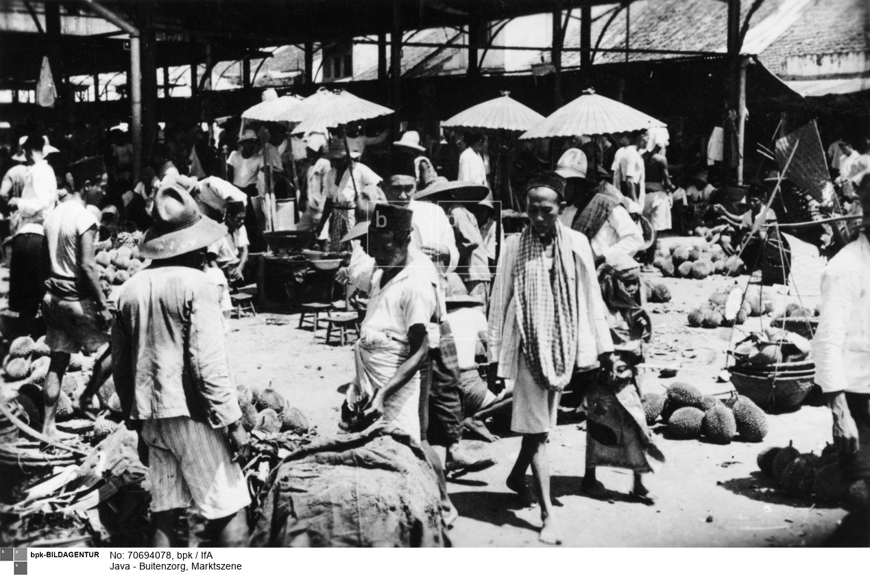 Buitenzorg - Bogor ist eine autonome Stadt in Jawa Barat (Westjava) in Indonesien. Sie liegt etwa 60 km südlich von Jakarta und ist umgeben von Bergen<BR>Aufnahmedatum: vor 1945<BR>Material/Technik: Foto / s/w-Abzug<BR>Aufnahmeort: Bogor, West-Java, Indonesien<BR>Inventar-Nr.: IfA 79723<BR>