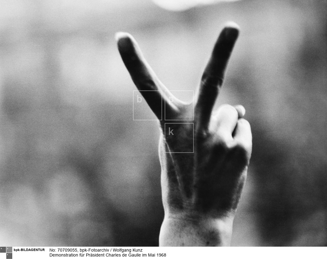 Aufnahmedatum: Mai 1968<BR>Material/Technik: Foto / Vintageprint<BR>Aufnahmeort: Paris<BR>