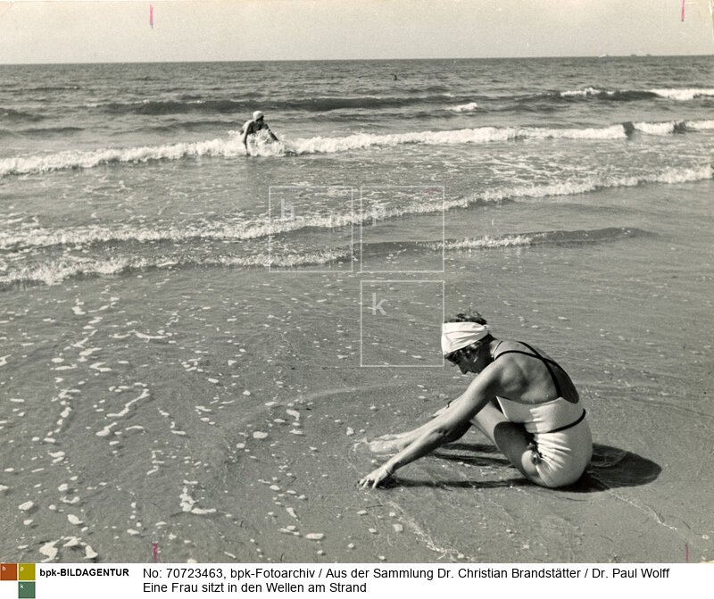 Aufnahmedatum: 1930-1936<BR>Material/Technik: Foto / Vintage Print<BR>Aufnahmeort: Borkum, Deutschland<BR>