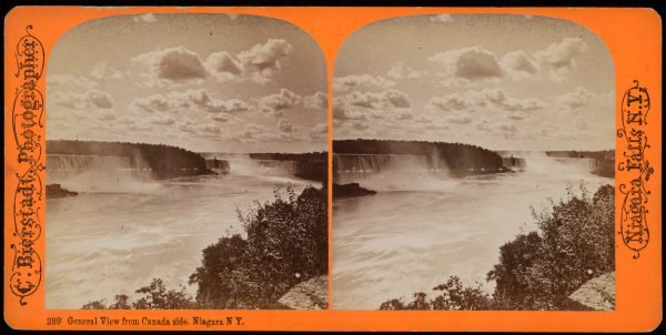 Stereoskopische Aufnahme der Niagarafälle