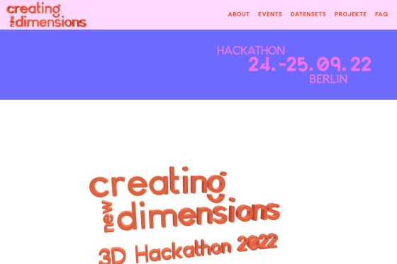 Screenshot 3D Hackathon creating new dimensions 