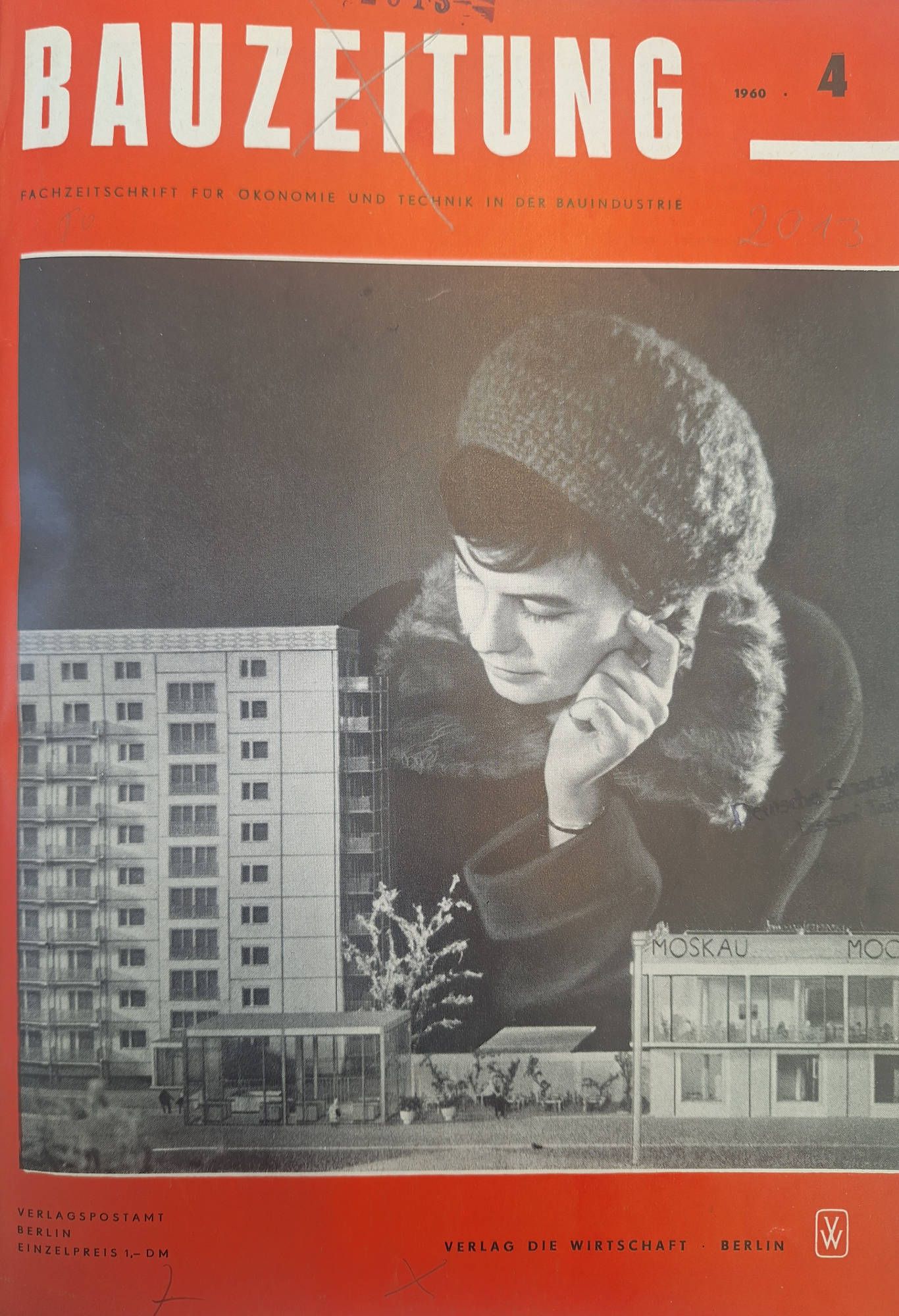 Titelbild "Bauzeitung", Ausgabe 4, 1960