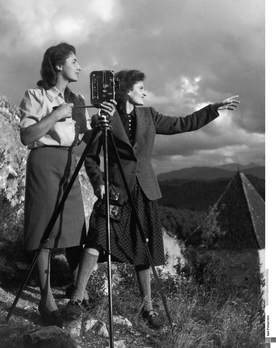 Tilde Holz (links) und Margot Monnier während der Dreharbeiten