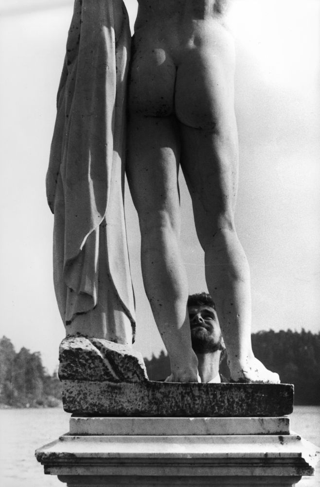 Ohne Titel (Hubert Fichte im Schlosspark von Drottningsholm)